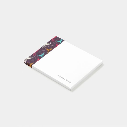 Phoenix Birds Figuur Patroon Post-it® Notes (Schuin)