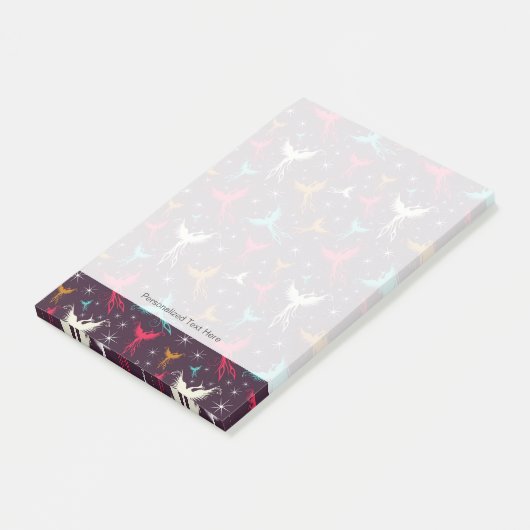 Phoenix Birds Figuur Patroon Post-it® Notes (Schuin)