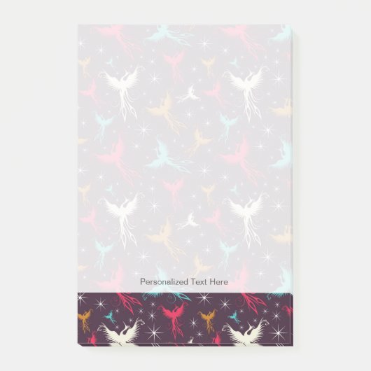 Phoenix Birds Figuur Patroon Post-it® Notes (Voorkant)