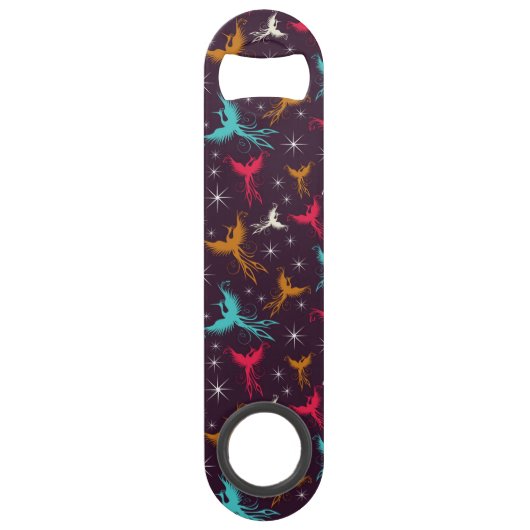 Phoenix Birds Figuur Patroon Speed Flessenopener (Voorkant)