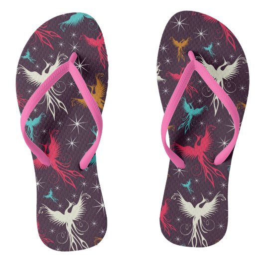 Phoenix Birds Figuur Patroon Teenslippers (Voetbed)