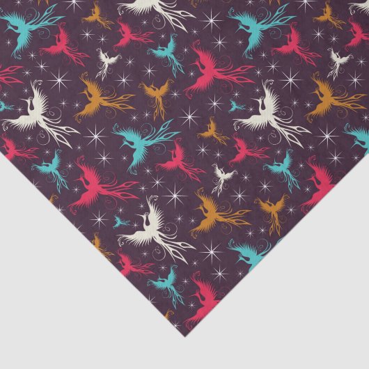 Phoenix Birds Figuur Patroon Tissuepapier (Detail)
