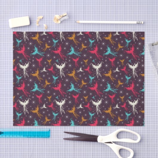 Phoenix Birds Figuur Patroon Tissuepapier (Craft)