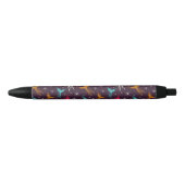 Phoenix Birds Figuur Patroon Zwarte Inkt Pen (Voorkant)