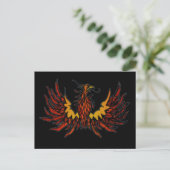 Phoenix Black Briefkaart (Staand voorkant)