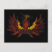 Phoenix Black Briefkaart (Voorkant)