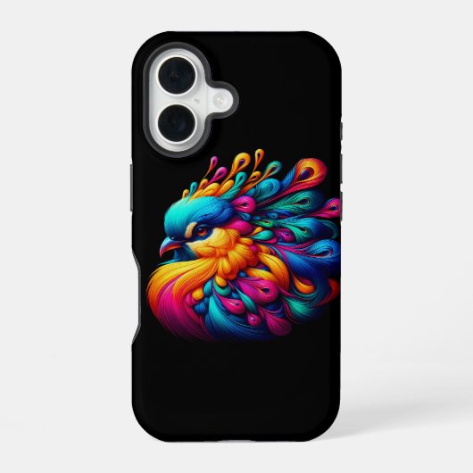 Phoenix Bloei iPhone 16 Hoesje (Achterkant)