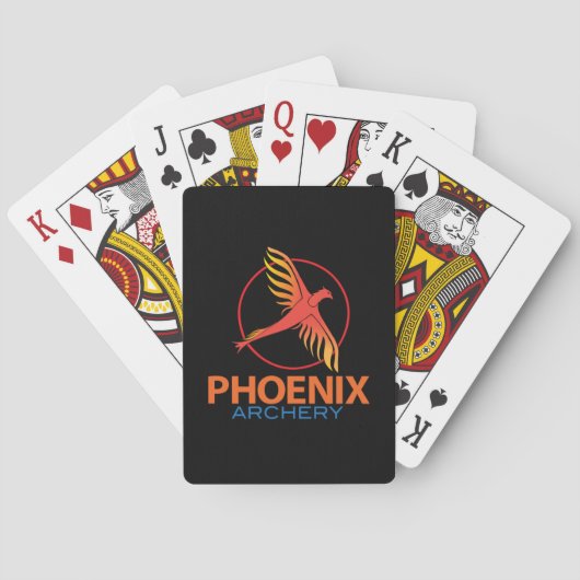 Phoenix boogschieten speelkaarten (Achterkant)