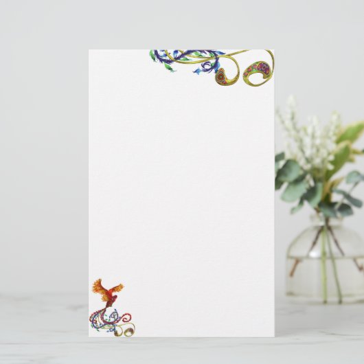 Phoenix Briefpapier (Staand voorkant)