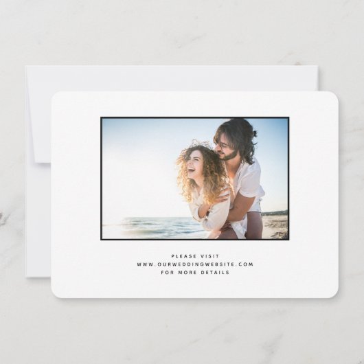 Phoenix Bruiloft Briefkaart Save the Date (Achterkant)