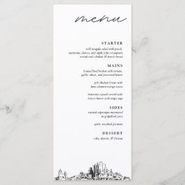 Phoenix Bruiloft Receptie Diner Menu