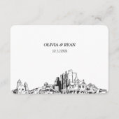 Phoenix Bruiloft Traditionele RSVP Maaltijd Optie Informatiekaartje (Achterkant)