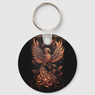 Phoenix Button Key Ring Sleutelhanger