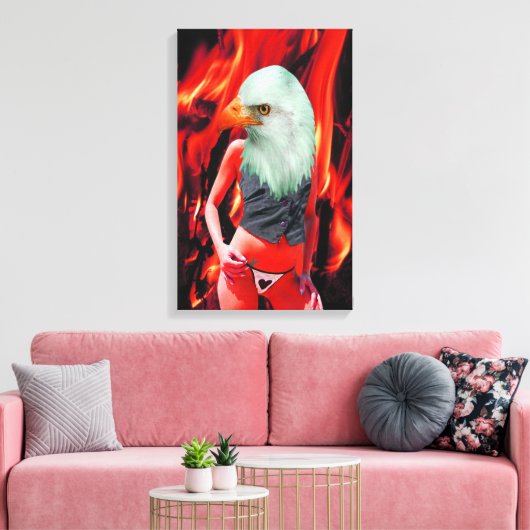 Phoenix Canvas Afdruk (Insitu (Woonkamer))