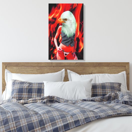 Phoenix Canvas Afdruk (Insitu (Slaapkamer))