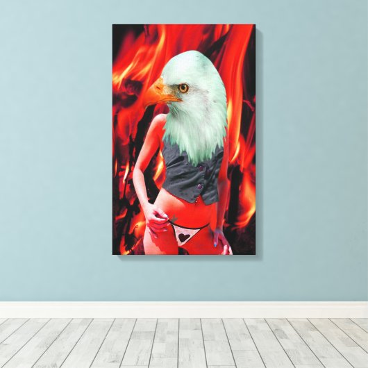 Phoenix Canvas Afdruk (Insitu (Houten vloer))