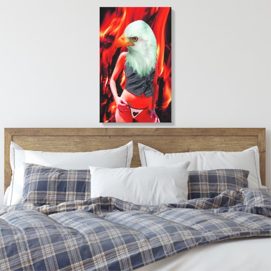 Phoenix Canvas Afdruk (Insitu (Slaapkamer))