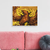 Phoenix Canvas Afdruk (Insitu (Woonkamer))