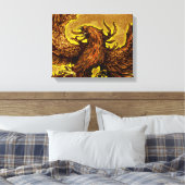 Phoenix Canvas Afdruk (Insitu (Slaapkamer))