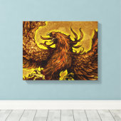 Phoenix Canvas Afdruk (Insitu (Houten vloer))
