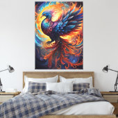 Phoenix Canvas Print (Insitu (Slaapkamer))