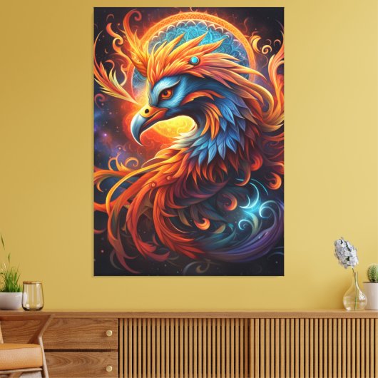 Phoenix Canvas Print (Insitu (Woonkamer))