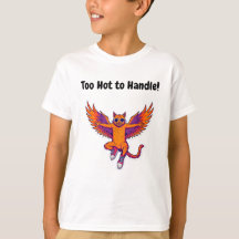 Phoenix Cat Kids T-Shirt – Magische Vuurkat