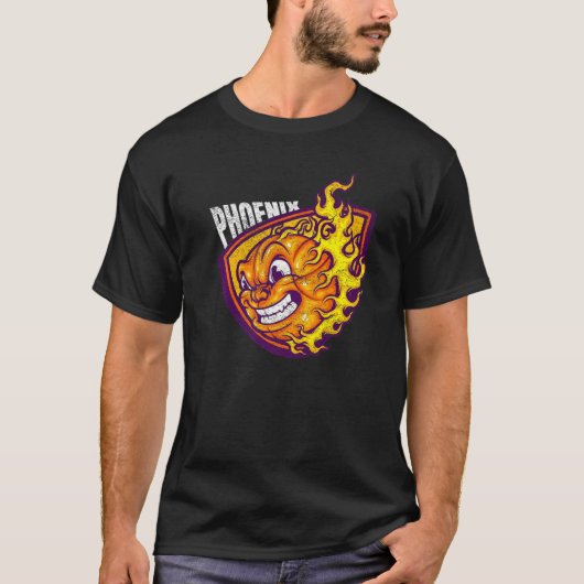 Phoenix City Arizona Basketball State Retro Valley T-shirt (Voorkant)