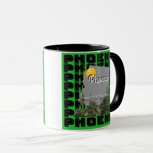 Phoenix coffee mug mok (Voorkant rechts)