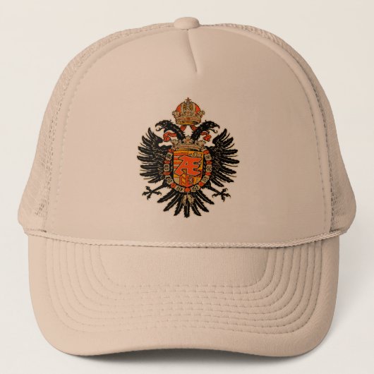 Phoenix Crest Heraldic AEnigma Graphic Design Trucker Pet (Voorkant)
