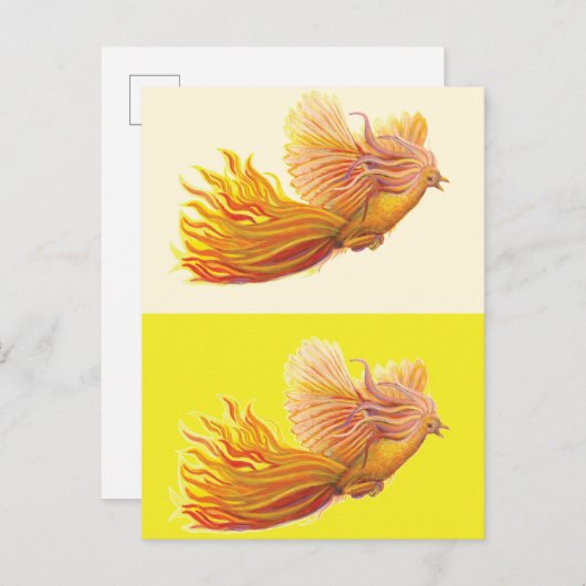 Phoenix - De vogel die herboren is Aankondigingskaart (Voorkant / Achterkant)