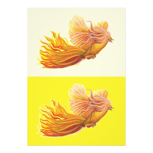 Phoenix - De vogel die herboren is Foto Afdruk (Voorkant)