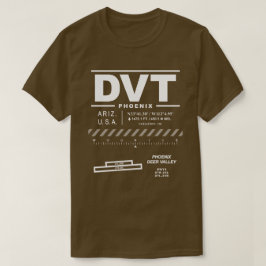 Phoenix Deer Valley Airport DVT T-shirt