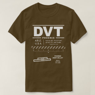 Phoenix Deer Valley Airport DVT T-shirt
