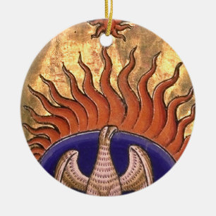 Phoenix die van de As toenemen Keramisch Ornament
