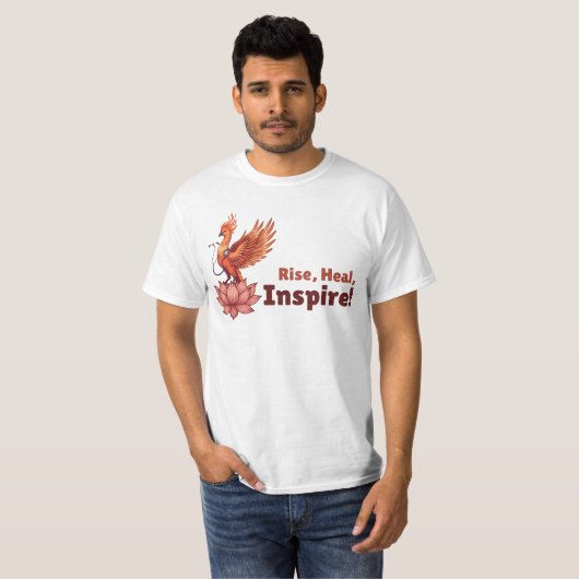 Phoenix Doctor Healing Lotus - Rise, Heal, Inspire T-shirt (Voorkant volledig)