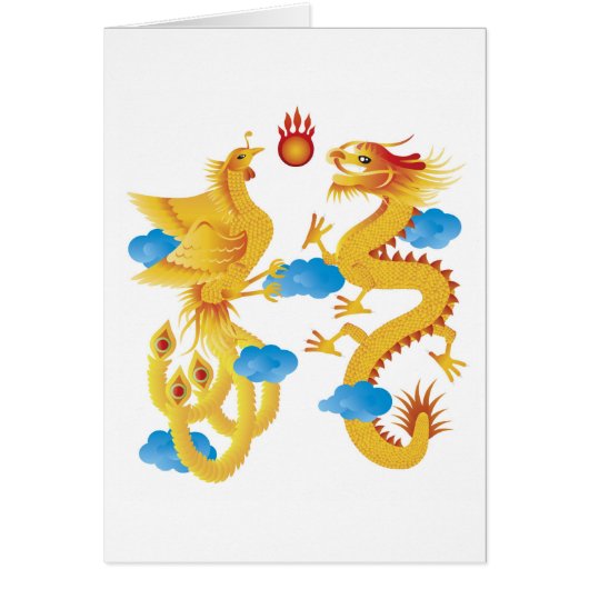 Phoenix Dragon Symbol Card (Voorkant)