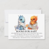 Phoenix Dragon Twins Baby shower Boek voor Baby Kaart (Voorkant)