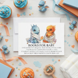 Phoenix Dragon Twins Baby shower Boek voor Baby Kaart