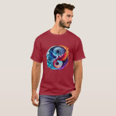 Phoenix & Dragon Yin Yang T-Shirt  (Voorkant volledig)