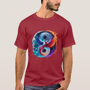 Phoenix & Dragon Yin Yang T-Shirt 