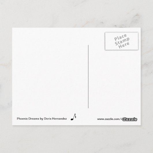 Phoenix Dreams Briefkaart (Achterkant)