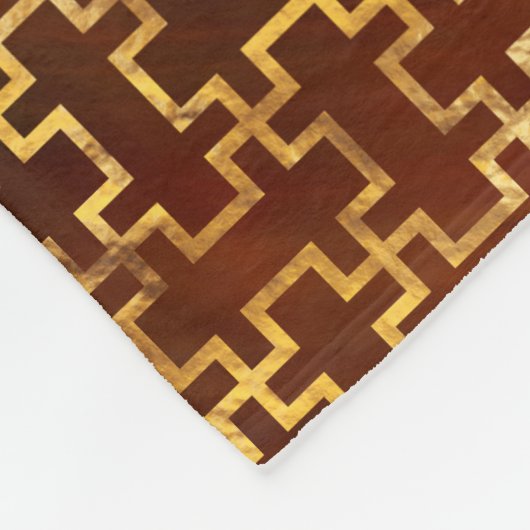 Phoenix en Dragon met bagua #1 Fleece Deken (Hoek)