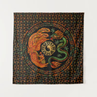 Phoenix en Dragon met bagua #2