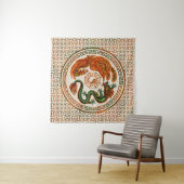 Phoenix en Dragon met bagua #3 Wandkleed (In Situ (horizontaal))
