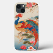 Phoenix en Lotus Case-Mate iPhone Case (Achterkant)