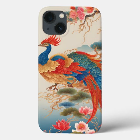 Phoenix en Lotus Case-Mate iPhone Case (Achterkant)