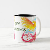 Phoenix en New Beginnings Tweekleurige Koffiemok (Voorkant rechts)
