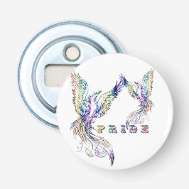 Phoenix en trots button flesopener