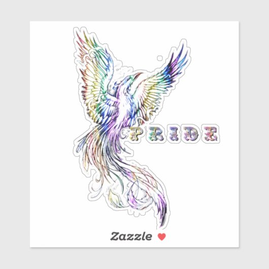 Phoenix en trots sticker (Vel)